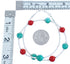 Sterling Silver Turquoise And Coral Bead Necklace BX118696