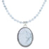 Howlite and Sterling Silver Navajo Bead Necklace CB118398