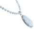 Howlite and Sterling Silver Navajo Bead Necklace CB118398