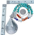 Multicolor Native American Authentic Sterling Silver Bead Necklace Set BX119588