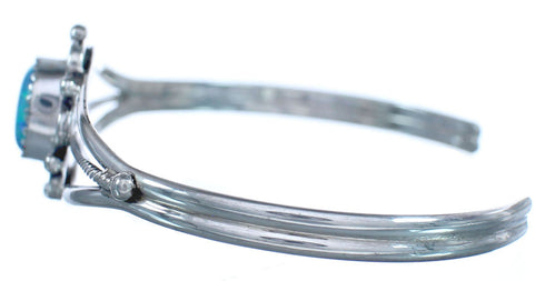 Blue Opal Sterling Silver Native American Cuff Bracelet RX119299