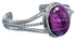 Purple Oyster Shell Sterling Silver Navajo Cuff Bracelet RX119300