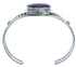 Purple Oyster Shell Sterling Silver Navajo Cuff Bracelet RX119300