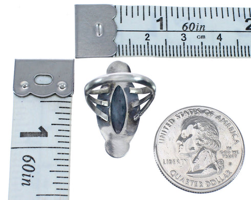 Genuine Steling Silver Native American Ring Size 4-1/2 BX118941