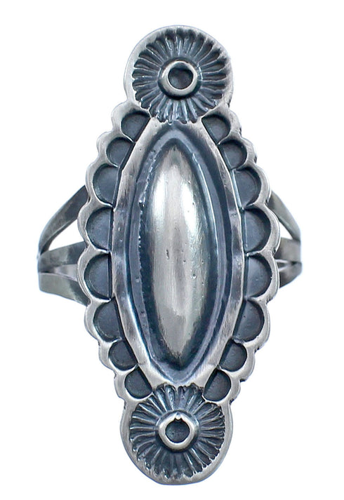 Native American Authentic Steling Silver Ring Size 5-1/2 BX118946