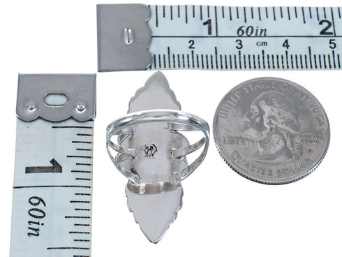 Native American Sterling Silver Lapis Ring Size 5-1/2 BX118978