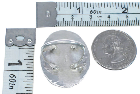 Sterling Silver Navajo Howlite Ring Size 7-3/4 BX119179