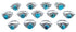 Authentic Twisted Sterling Silver Turquoise Native American Ring Size 6-3/4 BX119280