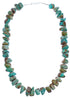 Southwest Sterling Silver Turquoise Bead Necklace BX119744