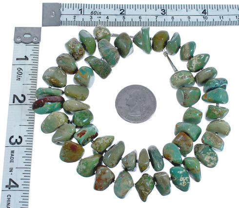Turquoise Southwest Sterling Silver Bead Necklace BX119745