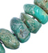 Genuine Sterling Silver Southwest Green Turquoise Bead Necklace BX119747