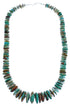 Southwest Turquoise Authentic Sterling Silver Wheel Bead Necklace BX119754