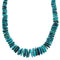 Genuine Sterling Silver Southwest Turquoise Wheel Bead Necklace BX119756
