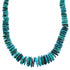 Genuine Sterling Silver Southwest Turquoise Wheel Bead Necklace BX119756