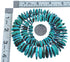 Genuine Sterling Silver Southwest Turquoise Wheel Bead Necklace BX119756