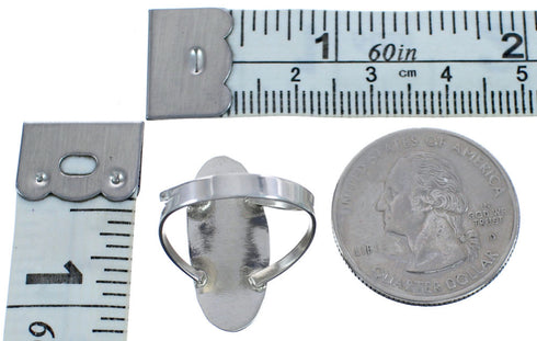 Navajo Blue Opal Sterling Silver Ring Size 7-3/4 BX119650