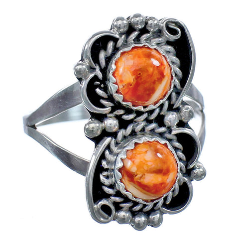 Sterling Silver Native American Oyster Shell Ring Size 7 BX119675