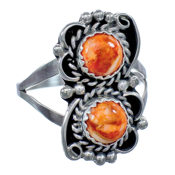 Sterling Silver Native American Oyster Shell Ring Size 7 BX119675