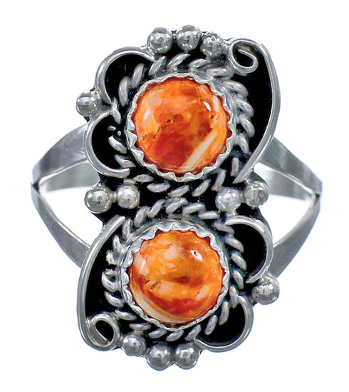 Sterling Silver Native American Oyster Shell Ring Size 7 BX119675