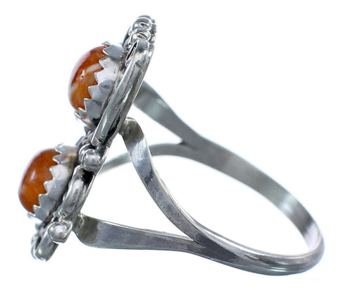 Sterling Silver Native American Oyster Shell Ring Size 7 BX119675