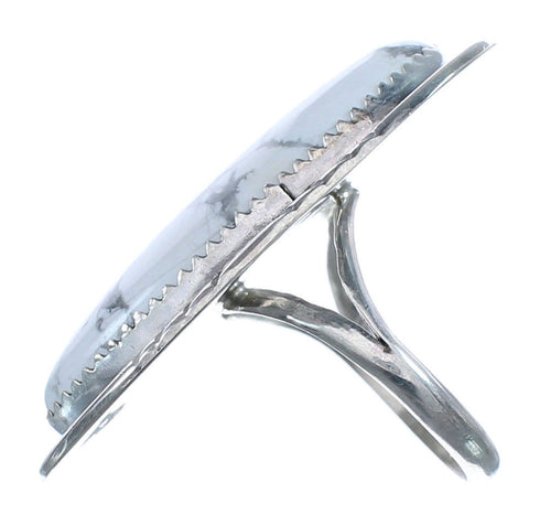 Navajo Howlite Sterling Silver Ring Size 6-1/4 BX119677