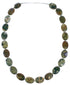 Hand Strung Sterling Silver Rhyolite Bead Necklace RX119186