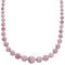 Genuine Sterling Silver Rhodochrosite Bead Necklace RX119192