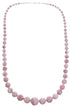 Genuine Sterling Silver Rhodochrosite Bead Necklace RX119192
