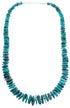 Genuine Sterling Silver Southwest Turquoise Bead Necklace RX119217
