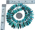 Genuine Sterling Silver Southwest Turquoise Bead Necklace RX119217
