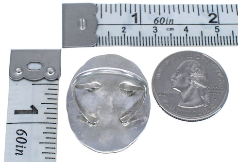 Onyx Authentic Sterling Silver American Indian Ring Size 8 BX119464