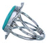 Turquoise American Indian Authentic Sterling Silver Ring Size 5-3/4 BX119471