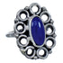Lapis American Indian Sterling Silver Ring Size 6-1/4 BX119486