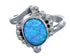 American Indian Blue Opal Sterling Silver Ring Size 5-3/4 BX119500