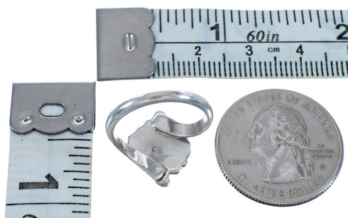 American Indian Blue Opal Sterling Silver Ring Size 5-3/4 BX119500