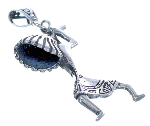 Authentic Sterling Silver Southwestern Kokopelli Pendant BX119402