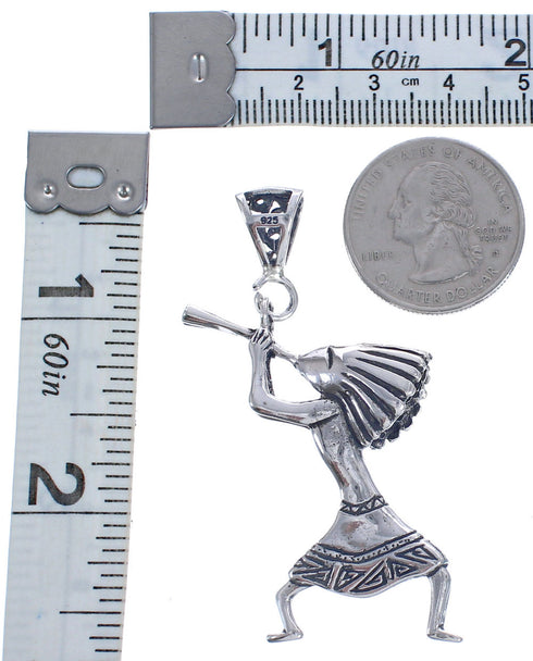 Authentic Sterling Silver Southwestern Kokopelli Pendant BX119402