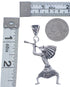 Authentic Sterling Silver Southwestern Kokopelli Pendant BX119402