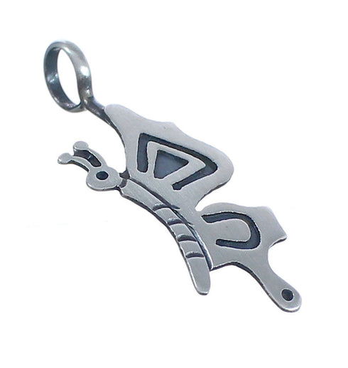 American Indian Butterfly Authentic Sterling Silver Overlay Pendant BX119439