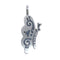 Butterfly Authentic Sterling Silver Native American Overlay Pendant BX119441