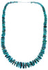 Sterling Silver Turquoise Wheel Bead Southwestern Necklace BX119548