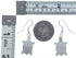 Sterling Silver Overlay Turtle Navajo Hook Dangle Earrings BX119619