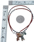 Bead Multicolor Authentic Sterling Silver Horse Pendant Necklace BX120724