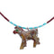Southwestern Genuine Sterling Silver Multicolor Bead Horse Necklace BX120726