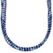 Southwestern Azurite Liquid Sterling Silver 5-Strand Necklace BX120687
