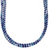 Southwestern Azurite Liquid Sterling Silver 5-Strand Necklace BX120687