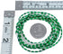 Southwestern Malachite Liquid Sterling Silver 5-Strand Necklace BX120688