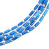 Southwestern Denim Lapis Liquid Sterling Silver 5-Strand Necklace BX120690