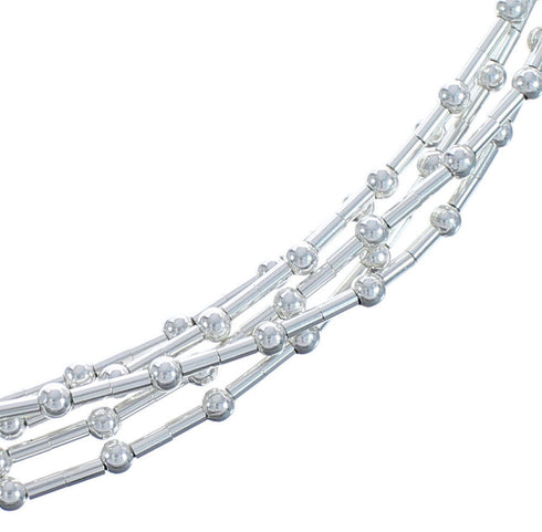 Liquid Sterling Silver 5 Strands 20-1/2" Necklace Jewelry BX120698