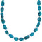 Southwestern Sterling Silver Free Form Turquoise Beaded Necklace BX120701